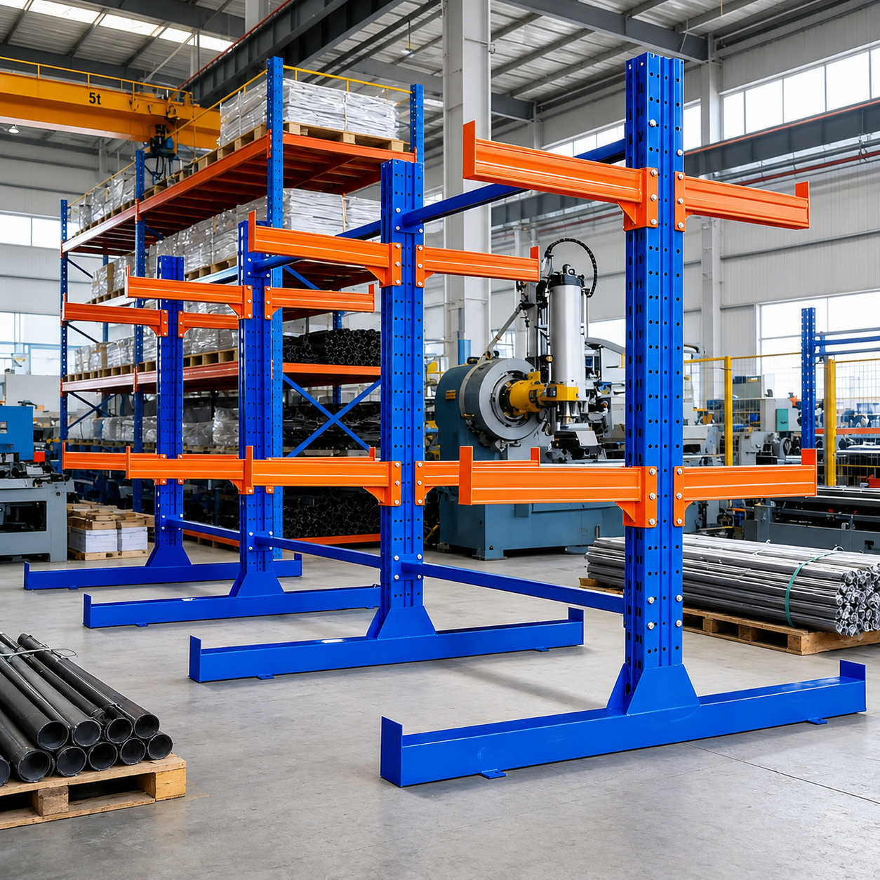 Cantilever Racking System for Heavy Duty Long Material Storage