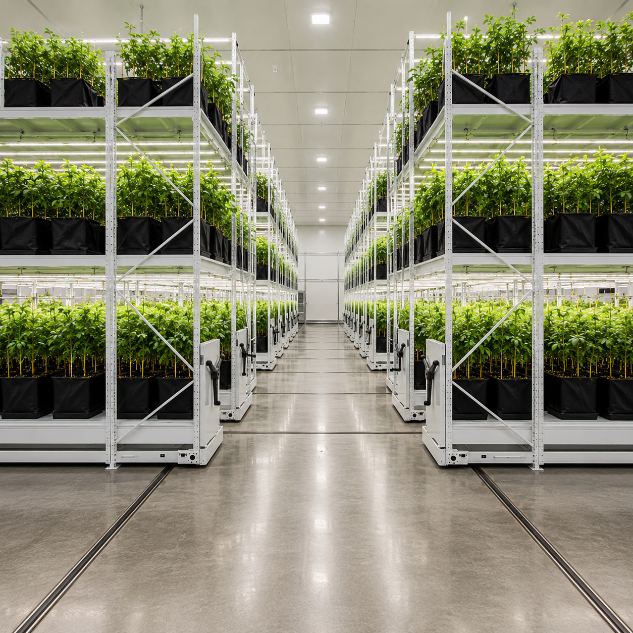 Vertical Grow Rack Systems for Indoor Farming, Hydroponic Growing and Vertical Agriculture