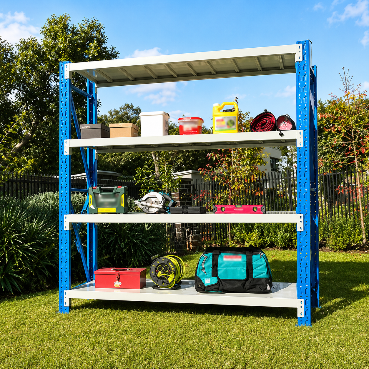 Medium Duty Steel Shelving Rack for Warehouse, Garage and Industrial Storage