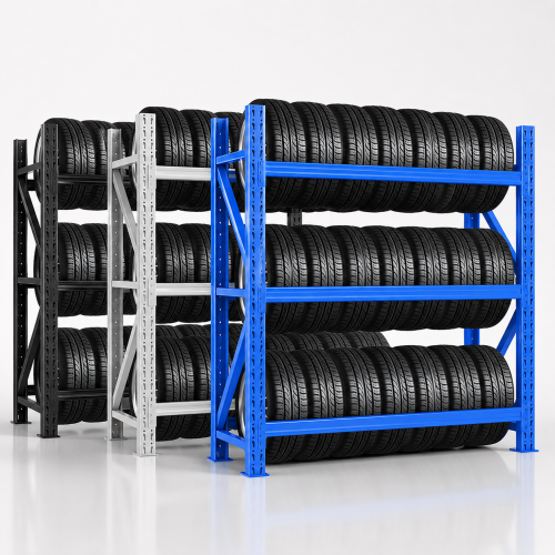 Heavy Duty Tire Storage Rack for Warehouse, Garage and Tire Shops