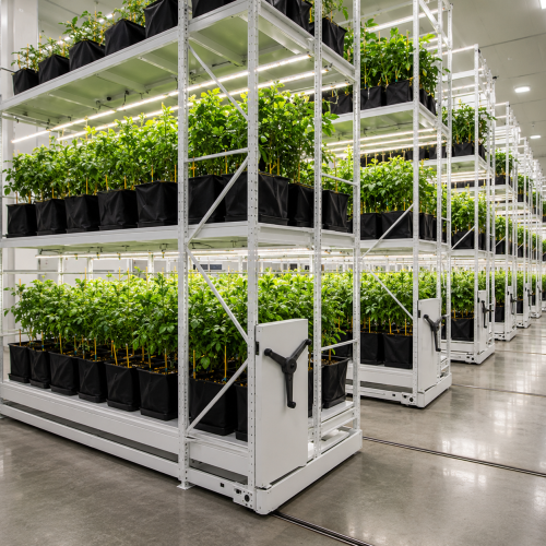 Vertical Grow Rack Systems for Indoor Farming, Hydroponic Growing and Vertical Agriculture